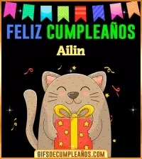 GIF Feliz Cumpleaños Ailin